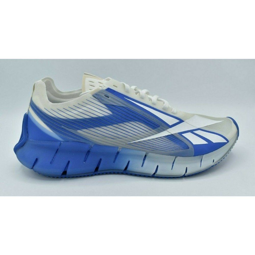Reebok Mens Size 10.5 Cottweiler Zig 3D Storm X White Blue Blast Running Shoes - Picture 7 of 11